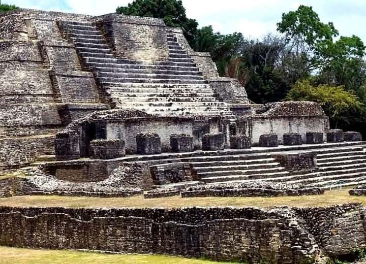Altun Ha Maya ruins plaza in Belize