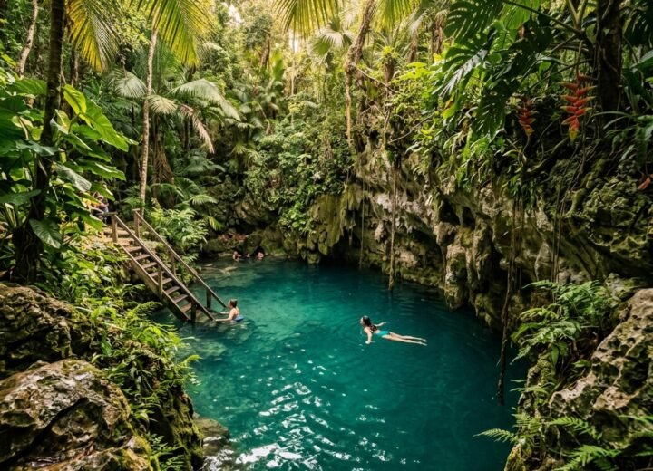 Inland Blue Hole in Belize